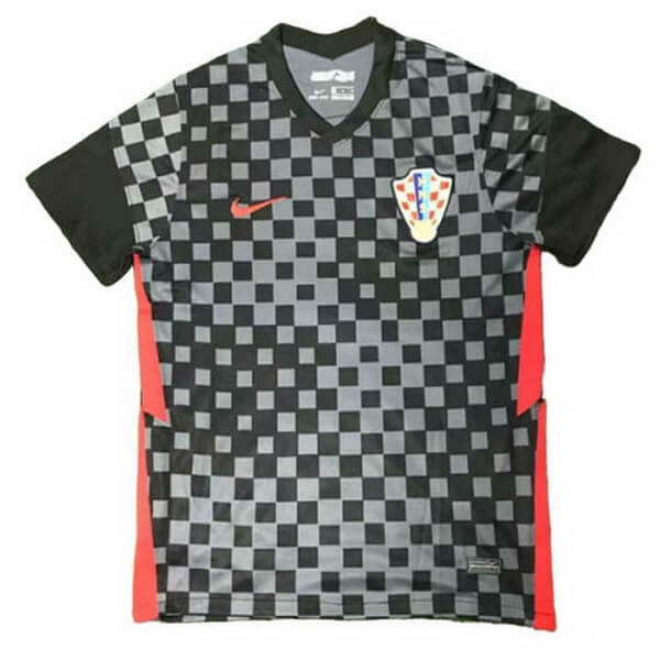 Tailandia Camiseta Croatia Segunda equipación 2020 Negro
